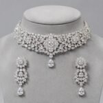 AD Stone Choker Necklace Set