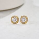 AD Stone Stud Earrings