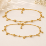 Gold Plated Anklet Pair