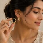 Gold Plated Hoop Earrings - Image 4