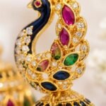 Peacock Design Jhumka Earrings - Image 2