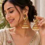 Peacock Design Jhumka Earrings - Image 4