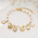 Pearl Charm Bracelet