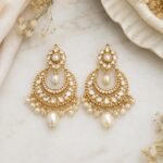 Pearl Drop Chandbali Earrings