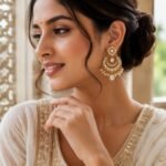 Pearl Drop Chandbali Earrings - Image 4