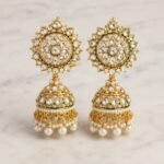 Good Bazaar Royal Kundan Jhumka Earrings imitation jewellery