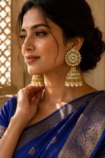 Good Bazaar Royal Kundan Jhumka Earrings imitation jewellery